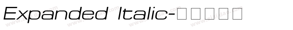Expanded Italic字体转换